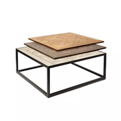 Table Basse Versailles CarreSol Edition - 35x90x90 - vue de profil 02 - carresol