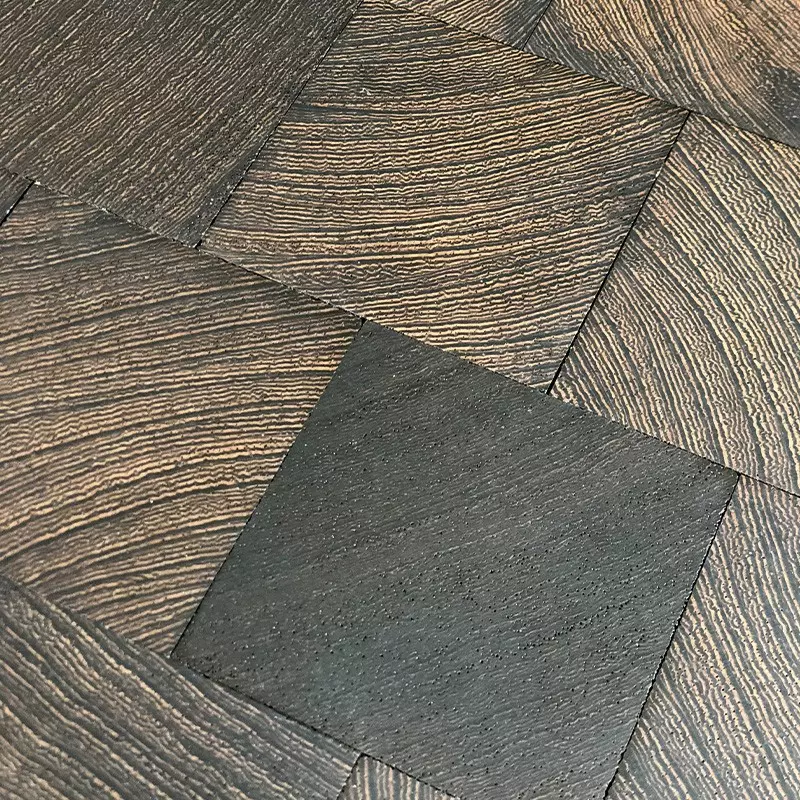 Paves de Paris Wenge Massif Huile - 11.5x210x525 - choix select - vue de profil - carresol