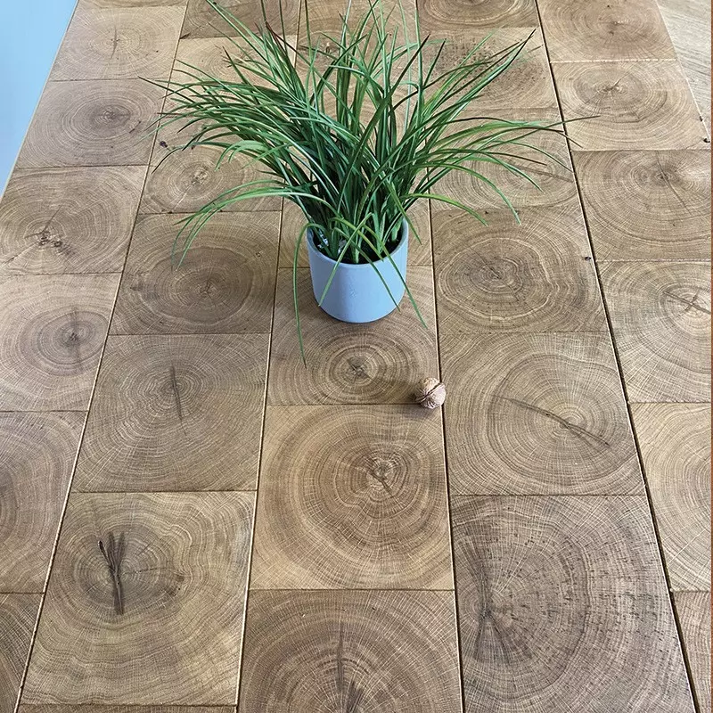 Parquet Bois de Bout Chene Contrecolle Giant Huile Invisible - 16x173x173 - vue de face - carresol