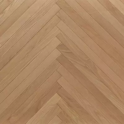 Parquet Chêne Semi-Massif Chevron Naturalizzato 50 - Vue de face