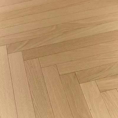 Parquet Chêne Semi-Massif Chevron Naturalizzato 50 - Vue de face