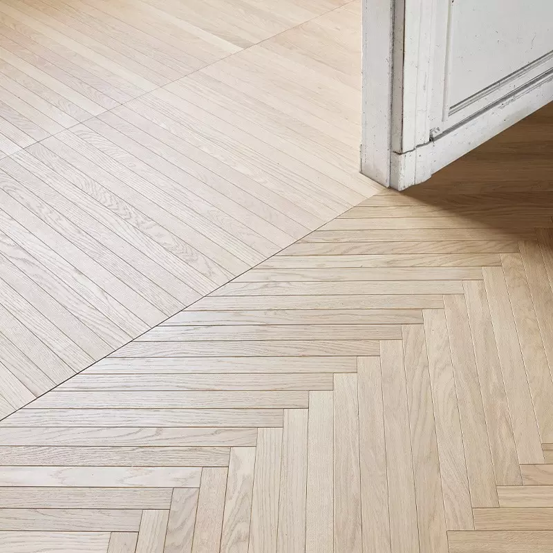 Parquet Chêne Semi-Massif Chevron Naturalizzato - 600 mm - Shooting 2022