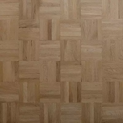 Parquet Chene Massif Damier Brut - 8x500x500 - Choix Premier - Vue de face - Carresol