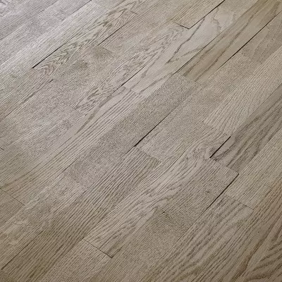 Parquet Planchette Chene Massif Brut - 10x50x250 - Choix Premier - Vue de face - Carresol