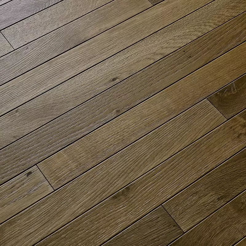 Parquet Chene Semi-Massif Easy Brown Fume - 15x50x1200 - Choix Rustique - Vue de profil - Carresol