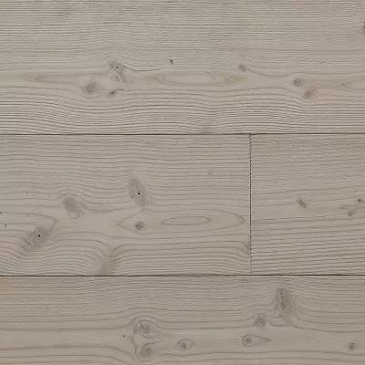 Plancher Semi-Massif Douglas Blanc - 15x300x1500-4000 - Choix rustique - Vue de profil - Carresol