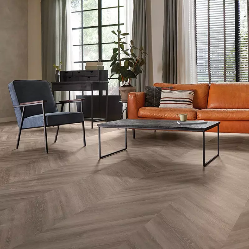 Point de Hongrie Vinyle Parva Chevron Lombardia - 2.5x133.4x800 - vue de face - carresol