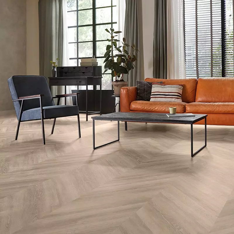 Point de Hongrie Vinyle Parva Chevron Sardinia - 2.5x133.4x800 - vue de face - carresol